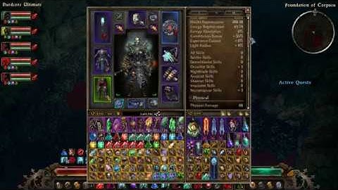 Grim Dawn v1.0.4.1 - My Cabalist Pet Build VS Mad Queen (6 sec) Super Fast Kill