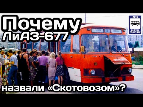 ❓Почему автобус ЛиАЗ-677 прозвали «Скотовозом»? | Why was the LiAZ-677 bus called "Skotovoz"?