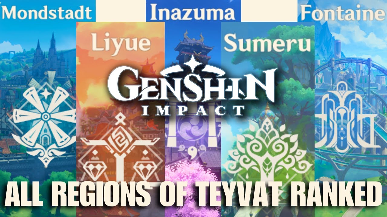 Ranking All The Regions in Teyvat (2023 Edition) | Genshin Impact Tier ...