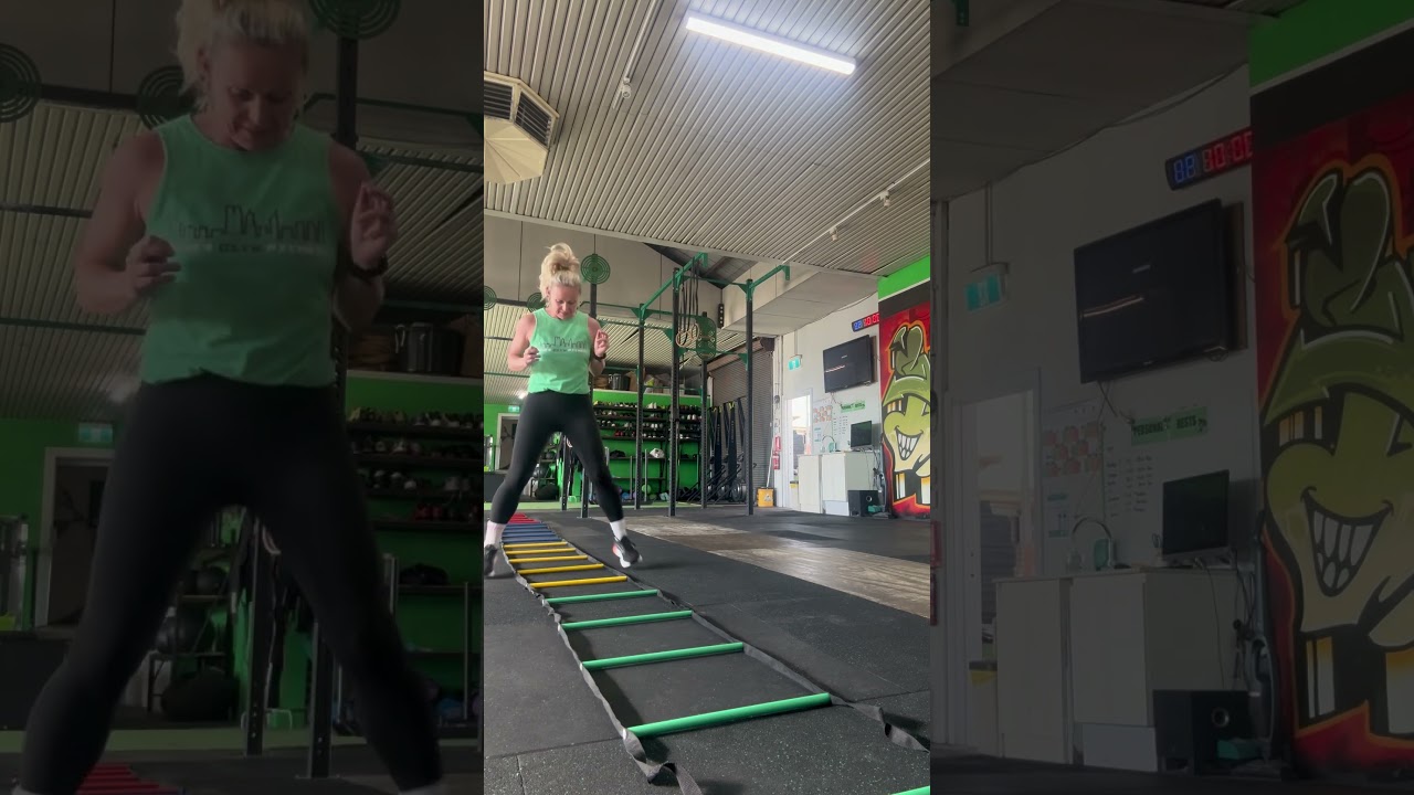 Agility drills - ladder in and out