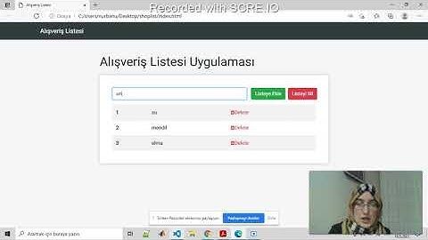 HTML/CSS/JS ile Alışveriş Listesi Oluşturma | İnternet Teknolojileri | Ödev-5