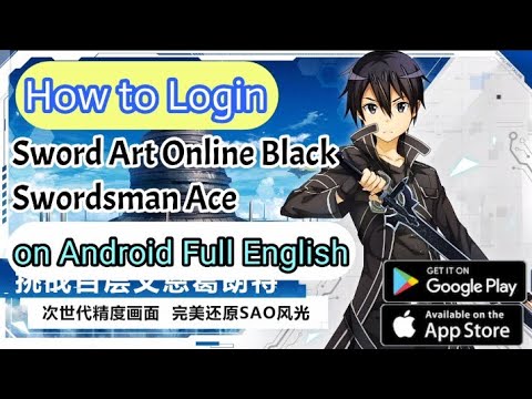 How to Login | Sword Art Online Black Swordsman Ace on Android in English