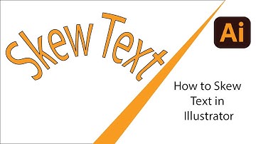 How to skew text in Illustrator