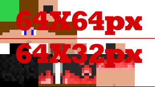 TUTO-Comment convertir son skin Minecraft en 64 pixels sur 32 pixels screenshot 1