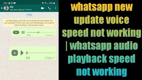 whatsapp new update voice speed not working | whatsapp audio playback speed not working