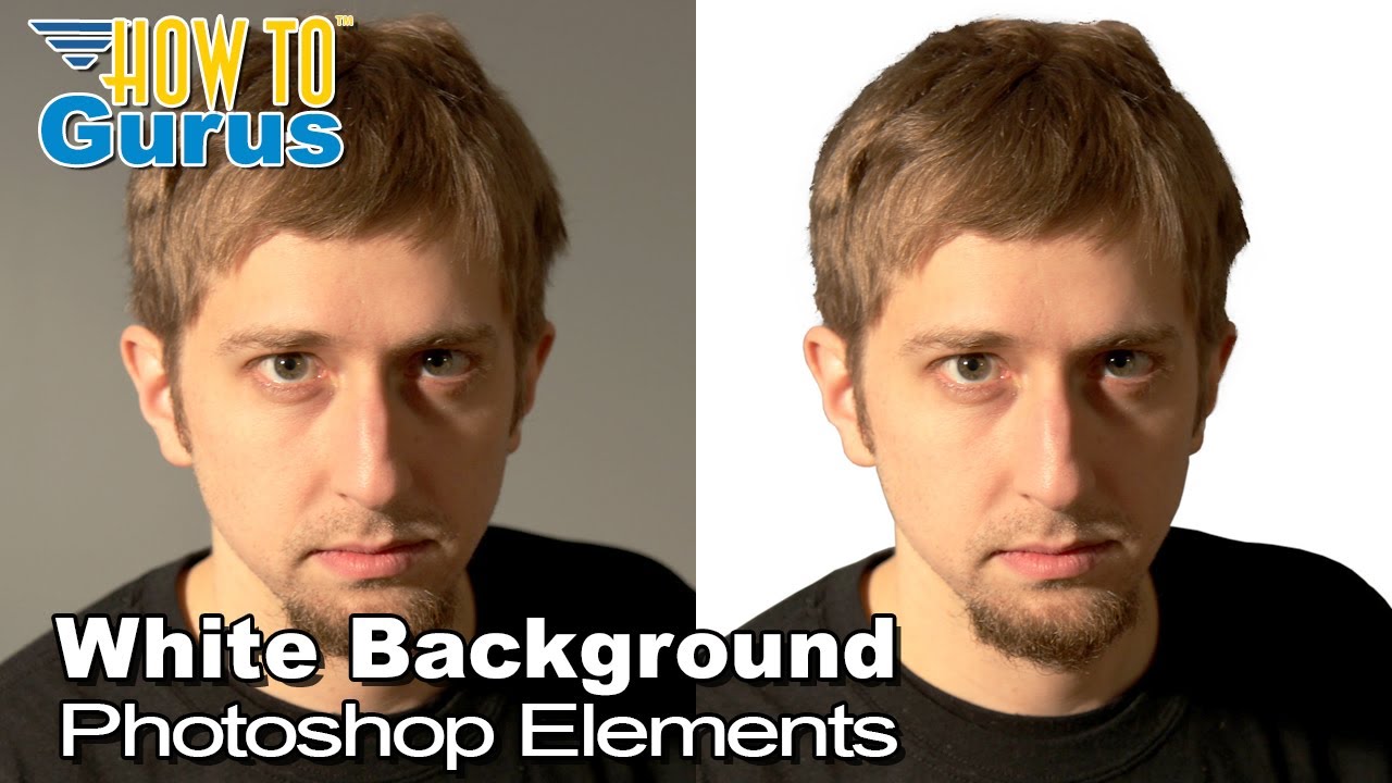 How You Can Change Background to White using Photoshop Elements Expert Mode  - YouTube