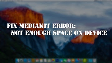 How To Fix The Mediakit Error Without Loosing Data [ Not enough space on device for operation]