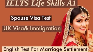 Life Skills A1 IELTS UKVI Spouse Visa Test||Speaking & Listening|| Recent Topics Full Mock Test 2023 screenshot 5