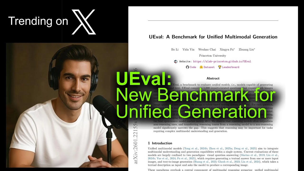 UEval: New Benchmark for Unified Generation
