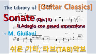 [클래식] Sonate Op. 15 - II. Adagio con grand espressione - M. Giuliani