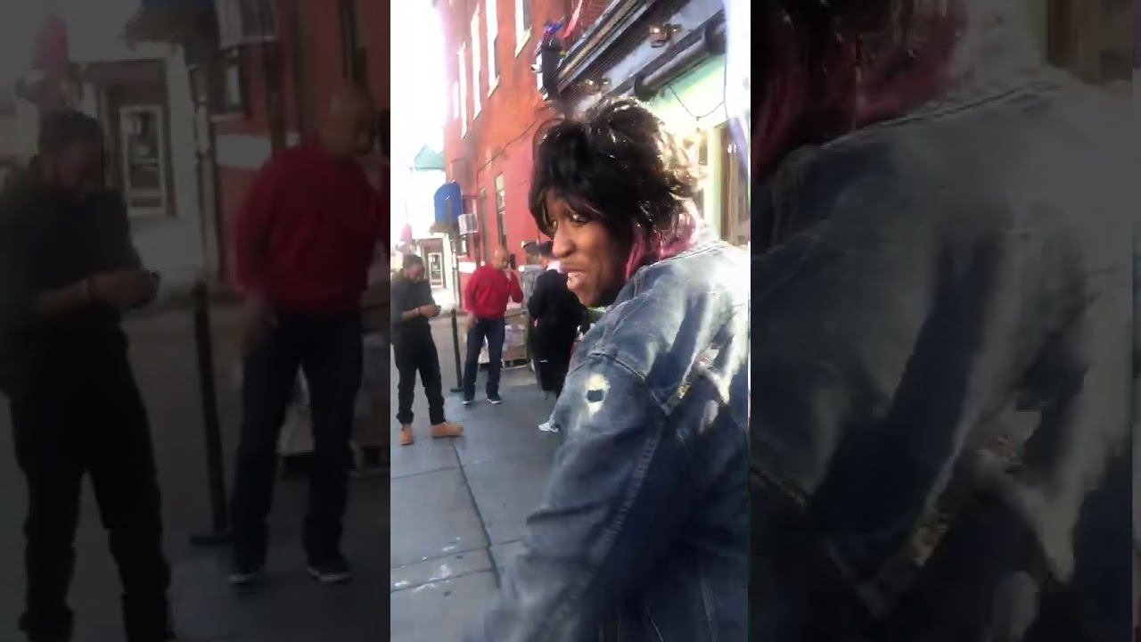 Southside Ju and Q Deezy from ‘The Q’ show meet for the first time outside Orchard Smoothie and Cafe