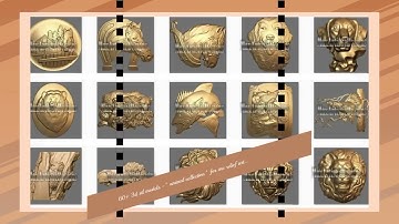 60+ 3d stl models - " animal collection " for cnc relief artcam 3d printer aspire -Download