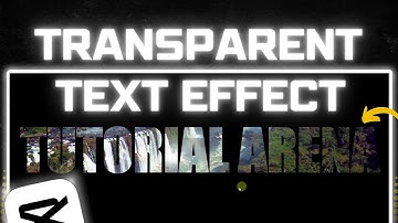 Create Transparent Text Effect in Capcut PC