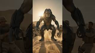How they filmed the Predator in the desert #bts #predatorbadlands #movie