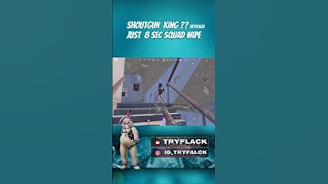 1v3 Clutch! Shotgun King TryFlack Dominates | Fastest BGMI squad Wipe #shortsfeed #shorts #gaming