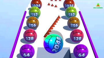 Ball Merge 2048 - Gameplay Walkthrough Part 14 Levels 61- 62 For Mobile Android, iOS