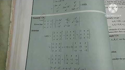 +1 maths Example 7.30| 11th maths matrices and determinants #eg:7.30