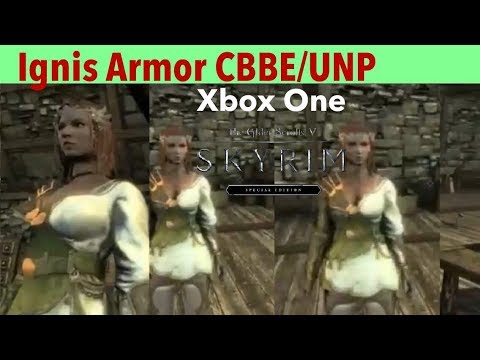 Skyrim Se Xbox One Mods Ignis Armor Cbbe Unp By Kurtwillgame