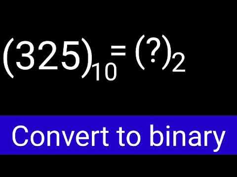 how to convert to binary - YouTube