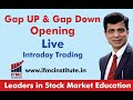 Trading Courses l Gap up & Gap Down Opening l Live Intraday Trading -Trading Series-3