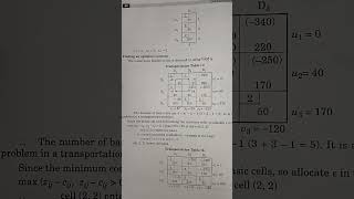 degree 5th semester operation research 2 ( statistics ) North West corner rule