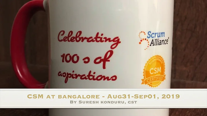 #PremierAgile010...  - CSM at Bangalore by Suresh ...