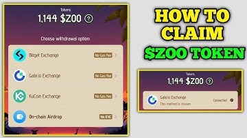 How to claim $Zoo token on bitget, gate.io and Kucoin step by step