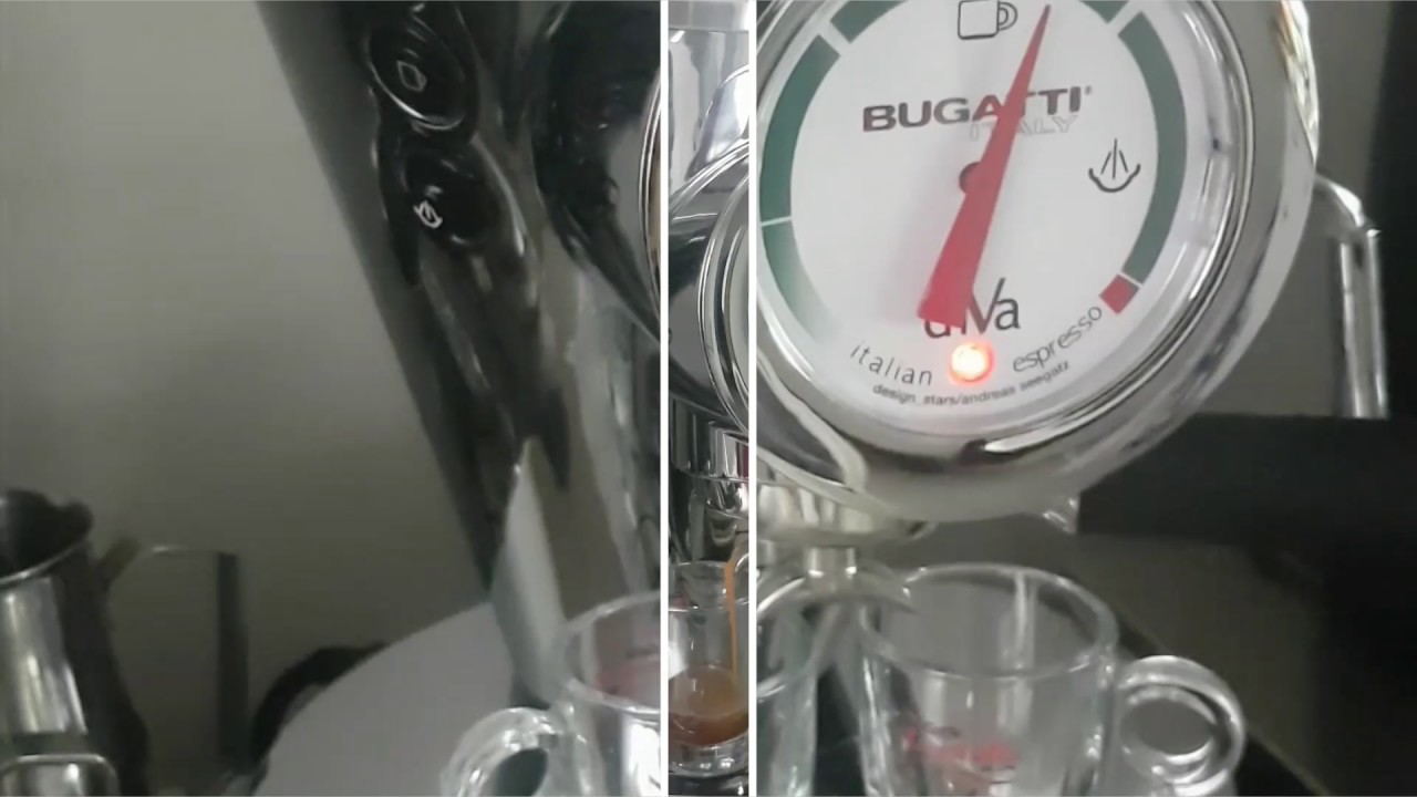 Bugatti Diva coffee machine YouTube