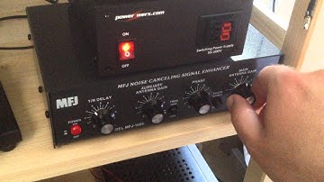 MFJ-1025 Noise Canceling Signal Enhancer in Operation