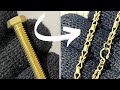 HOW IT&#39;S DONE | Bracelet made with a BRASS SCREW - Jewelry Handmade