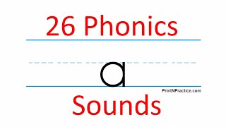 26 Consonant And Short Vowel Sounds Flash Cards - First Sounds For Reading