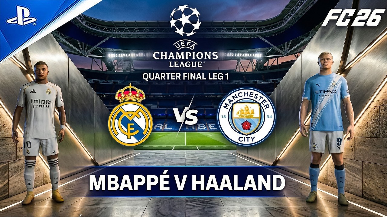 FC26 MAN CITY vs Real Madrid / 4K FULL GAMEPLAY🔥