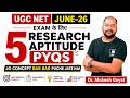 क्या आप ये 5 Research Aptitude PYQs कर पाएंगे? 🎯 | UGC NET June 2026 | Session-01