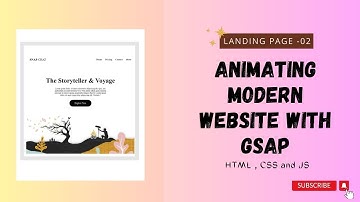 Landing Page With HTML, CSS and JS | 02 | Tech & code | Modern Animations with GSAP | Website