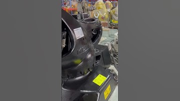 KUKA robot with plain black color.  #robotarm #automobile #industrialrobot #robotics