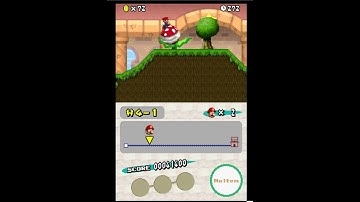 New Super Mario Bros DS - Mini Mario Physics With Super Mario
