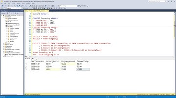 Combing two SQL Server tables together using a JOIN, and creating a Running Total