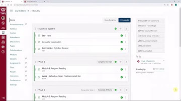 Canvas Quick Tips: Choosing a Course Home Page