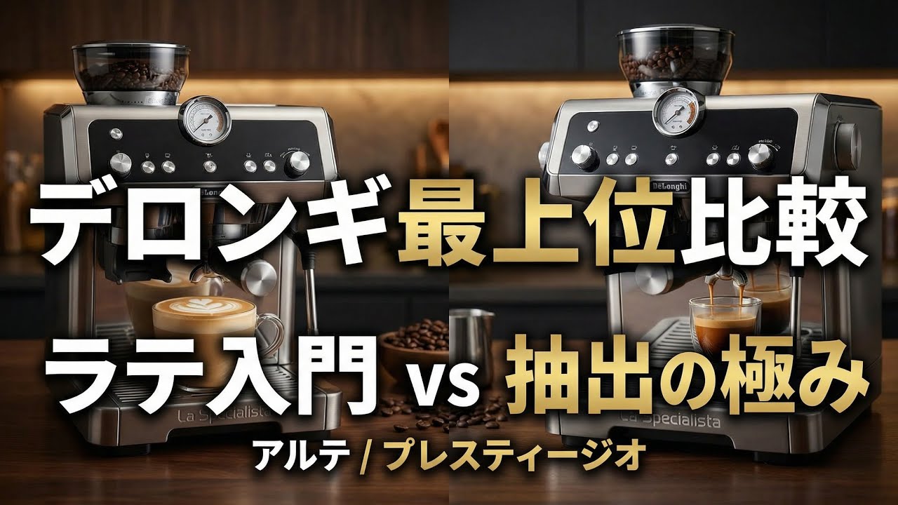 デロンギ ラ・スペシャリスタ比較｜アルテEC9155Jとプレスティージオ