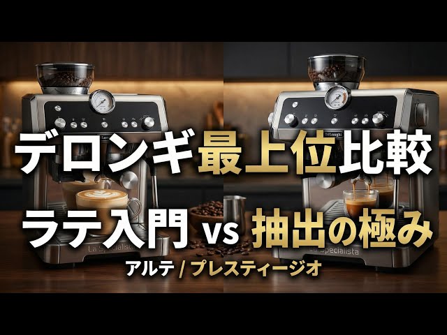 デロンギ ラ・スペシャリスタ比較｜アルテEC9155Jとプレスティージオ