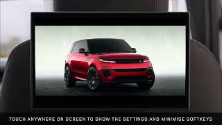 homepage tile video photo for Range Rover Sport - Rear Seat Entertainment