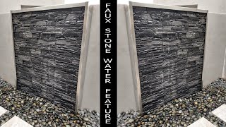 DIY Faux Stone Water Feature