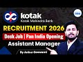 Kotak Mahindra Bank Recruitment 2026 | No Exam | Salary ₹3.5 LPA + Bonus | Freshers Apply