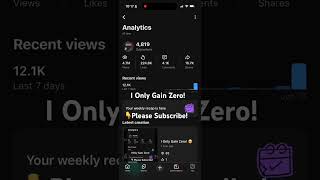 I Only Gain Zero! 🥺