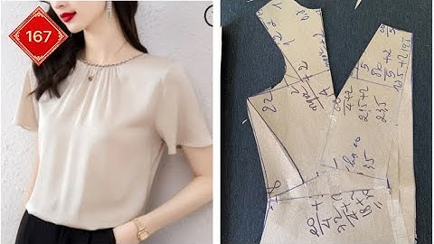 Cách làm rập cứng áo kiểu cổ dún nhanh và dễ thời trang trung niên | May vá cùng Tysushop #167