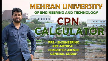 CPN Calculator Mehran University | MUET CPN | yhlearning