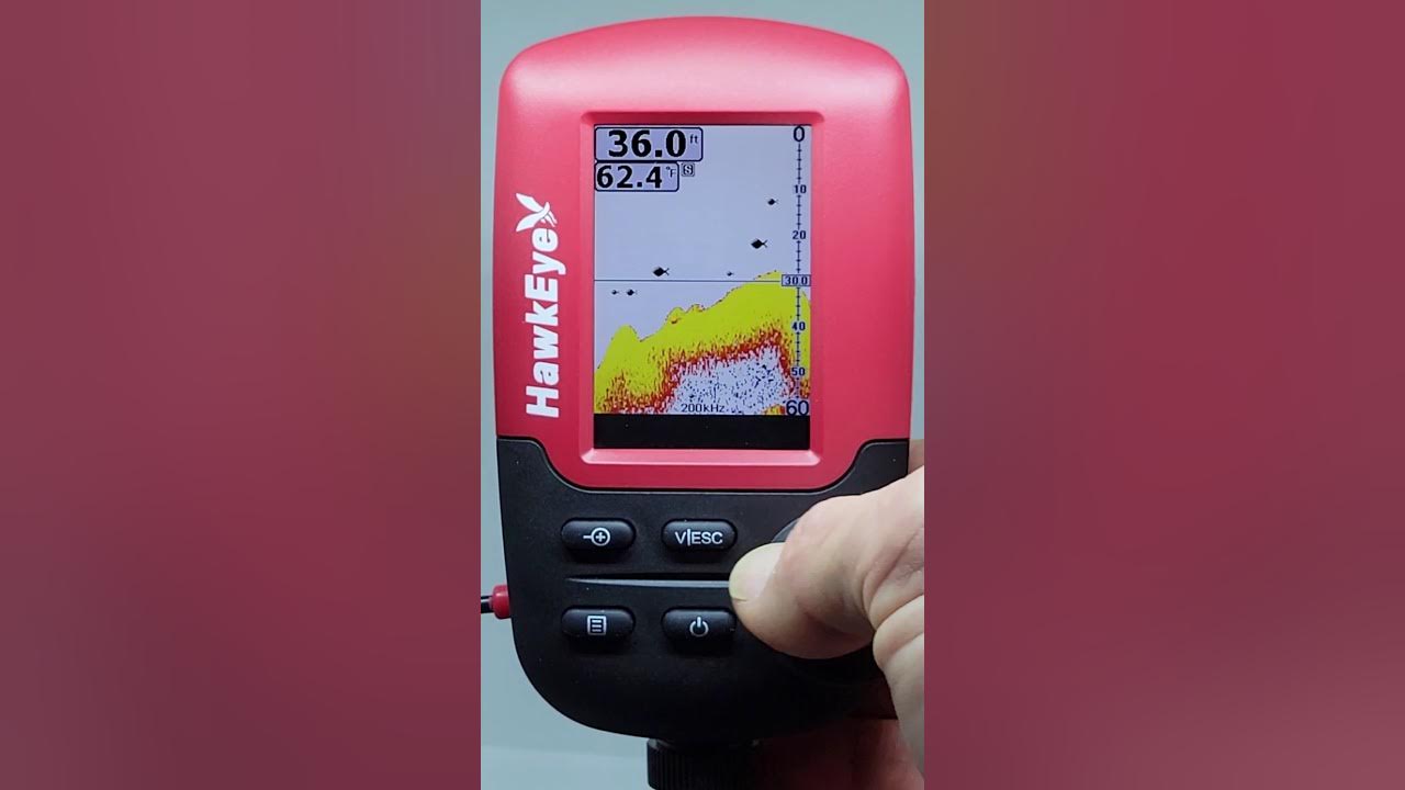 Hawkeye FishTrax 1C Handheld Fish Finder W-Hd Color VirtuView Display