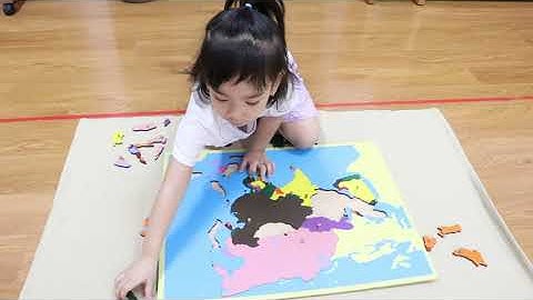 Hướng dẫn bản đồ châu á montessori