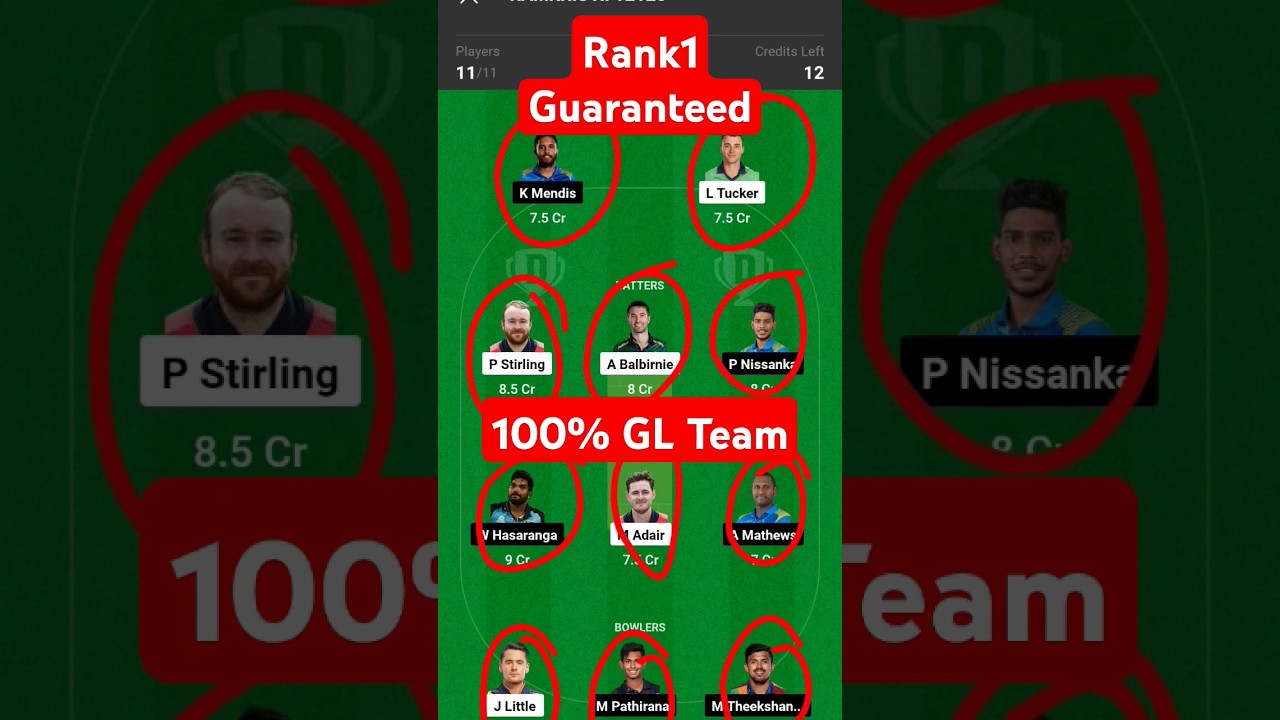 IRE vs SL dream11 prediction | ire vs sl dream11 prediction 