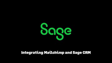 Sage CRM - Integrating MailChimp and Sage CRM